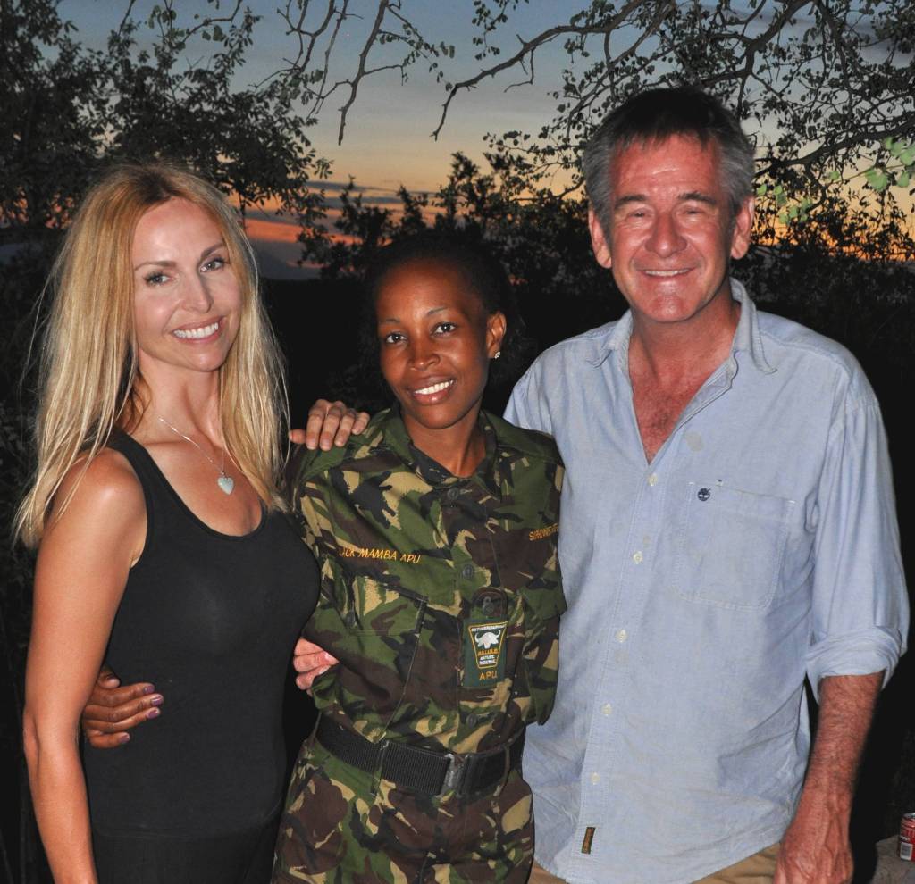 Black Mamba Siphiwe Sithole, Anneka Svenska and Nigel Marven who produced the film