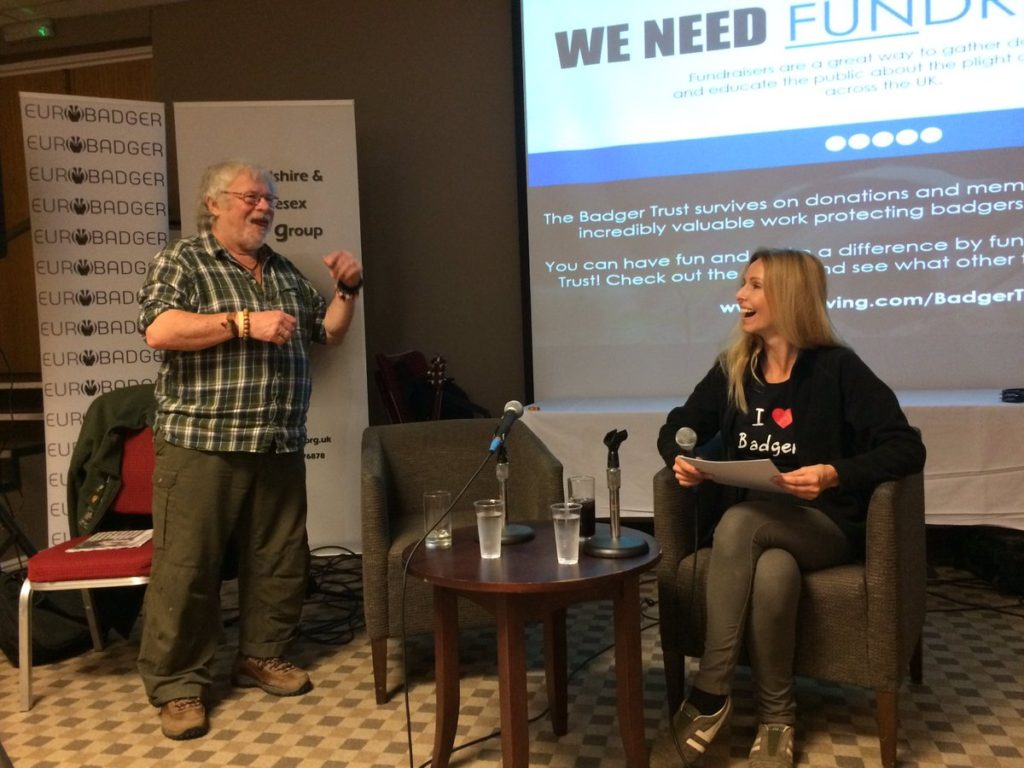 Anneka Svenska interviews Bill Oddie at The Badger Trust Conference