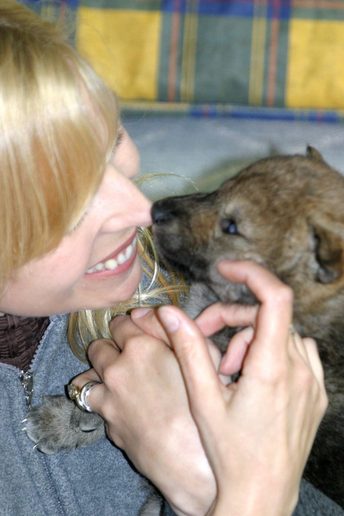 Anneka Svenska and Toraq the Wolf